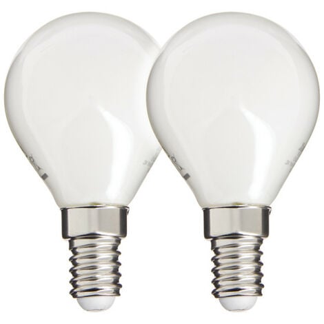 Xanlite - Lot de 5 ampoules SMD LED P45 Opaque, culot E14, 470 Lumens,  conso. 5,3 W (eq. 40W), 2700K, Blanc chaud - PACK5EV470P