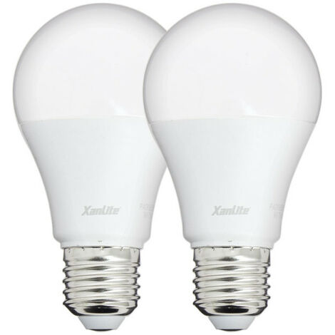 Lot de 2 ampoules LED A60 - culot E27 - classique (1/5)