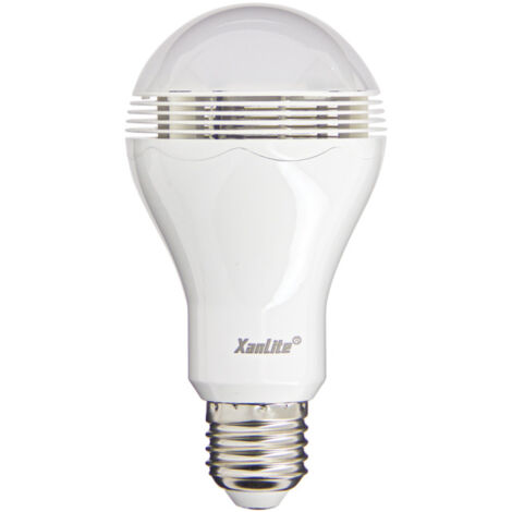 Xanlite – Ampoule LED connectée E27 6,8W (28W eq.) – Haut-parleur Bluetooth intégré – Température de couleur 3000K – SE300SPR (1/7)