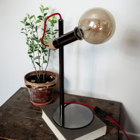 Ampoule LED Globe Verre Fumé Noir - Culot E27 - 8W 3000K Lumière Chaude - Décoration Rétro