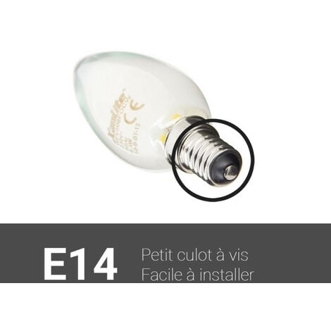 Xanlite - Ampoule à filament LED T26, culot E14, conso. 6,5W