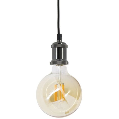Xanlite - Ampoule Filament LED déco verre ambré G125, culot E27, 1521 Lumens, conso. 15W (equivalence 100W), Blanc chaud - RFDE1521B125A