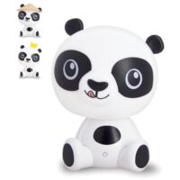 Xanlite - Veilleuse Panda LED, intensité variable, 2 accesoires inclus (couronne / chapeau), USB rechargeable, RVB / Blanc chaud - VLPANDA