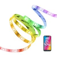 Ruban LED connecté 3m avec synchronisation sonore – Lumière blanche et RGB – IP44 résistant à l'eau – KLSBK3RVBM – Kozii