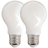 Xanlite - Lot de 2 ampoules Filament LED A60 Opaque, culot E27, 806 Lumens, equivalence 60 W, 4000 Kelvins, Blanc Neutre - PACK2RFE806GOCW