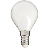 Xanlite - Ampoule Filament LED Opaque, culot E14, 250 Lumens, conso. 4W (eq. 25W), 4000K, Blanc neutre - RFV250POCW