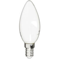 Xanlite - Ampoule Filament LED Flamme Opaque, culot E14, 250 Lumens, conso. 4 W (eq. 25 W), 4000K, Blanc neutre - RFV250FOCW