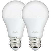 Lot de 2 ampoules LED A60 - culot E27 - classique
