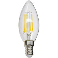Ampoule à filament LED flamme, culot E14, 4W cons. (40W eq.), lumière blanc chaud
