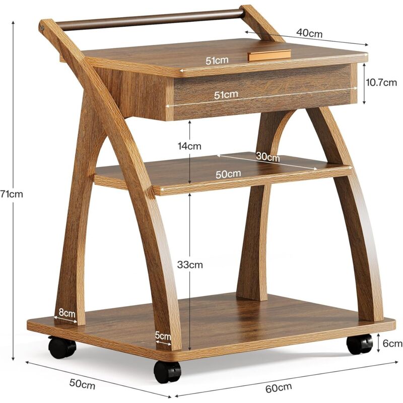 Tribesigns Table d'appoint avec 3 étagères de rangement, table d'appoint en bois avec cadres en métal noir, petite table d'appoint industrielle pour salon, table de nuit fine et table de chevet pour Tribesigns Table d'appoint avec 3 étagères de rangement, table d'appoint en bois avec cadres en métal noir, petite table d'appoint industrielle pour salon, table de nuit fine et table de chevet pour