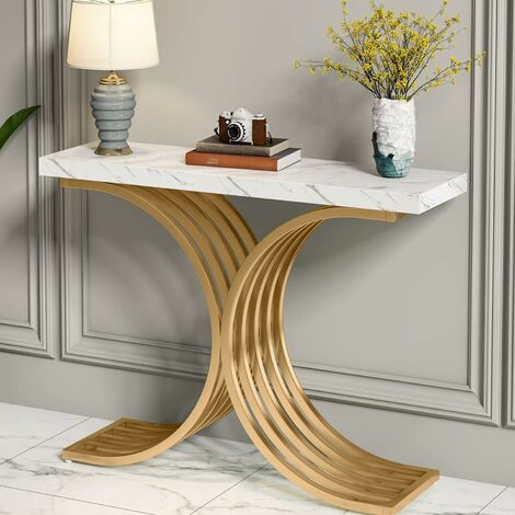 Meuble Console Fine Industriel 75x24x75 Cm – Table D'entrée Bois Et Métal, Noir Et Marron