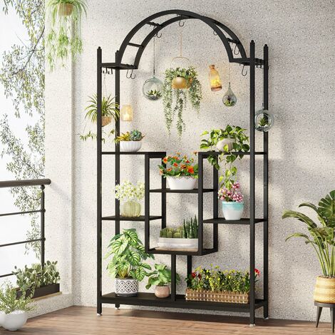 Lot De 3 Supports Muraux Pour Plantes En Métal - Étagère Circulaire 30x40 Cm, Pour Intérieur/Extérieur