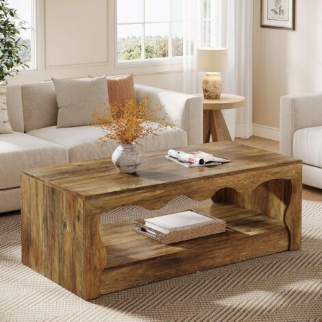 Tribesigns Table Basse Rectangulaire De 130 Cm