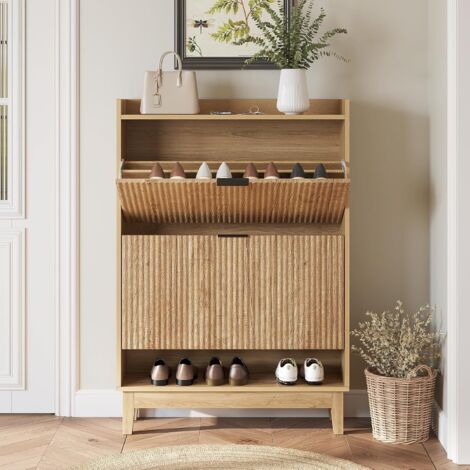 Tribesigns Armoire à chaussures avec 6 étages et portes