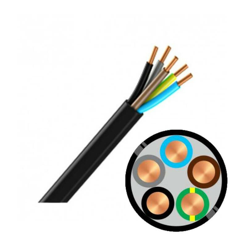 Couronne de câble R2V 5G2,5 mm² - Au mètre