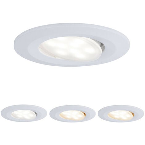 Spot LED extra-plat Acier ARIC 5.5W 40° 230V Blanc Chaud