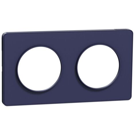 Plaque Double Legrand Sagane 85217 Laqué Bleu - Neuf (voir Détails)
