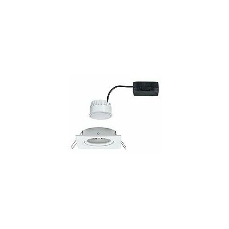 Spot encastré LED Nova coin - Carré - GU10 - Blanc - 6,5W - 2700K - IP23 -  Avec ampoule