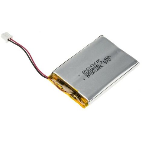 Accumulateur Lithium Polymère RS PRO 3.7V 2Ah