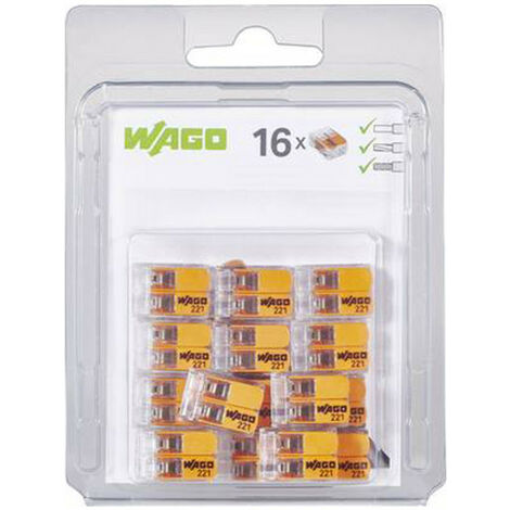 Lot de 25 bornes Wago 5x4 mm, fil souple ou rigide (221415)