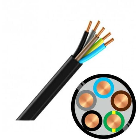 Couronne de câble R2V 5G2,5 mm² - Au mètre