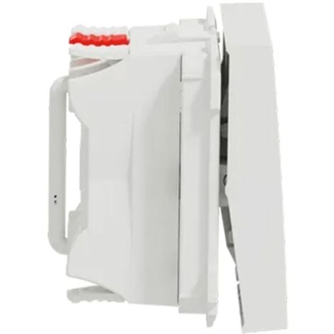 Unica - commande VMC - ON/OFF + 2 vitesses - 10A - 2 mod - Blanc - méca seul (NU321418)