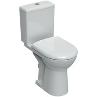 Pack WC à poser Geberit Renova Comfort - Surélevé - Rimfree - Sortie horizontale - 37x67cm - Blanc - Blanc