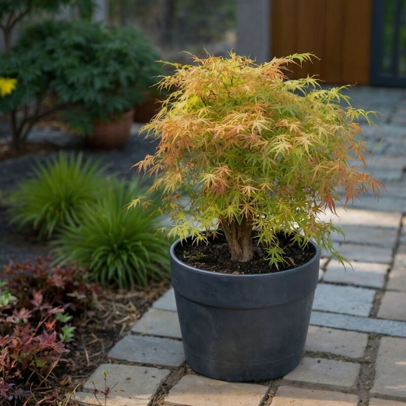 Érable du Japon - Set de 2 - Acer palmatum 'Katsura' - Hauteur 60-70cm - ⌀19cm 3