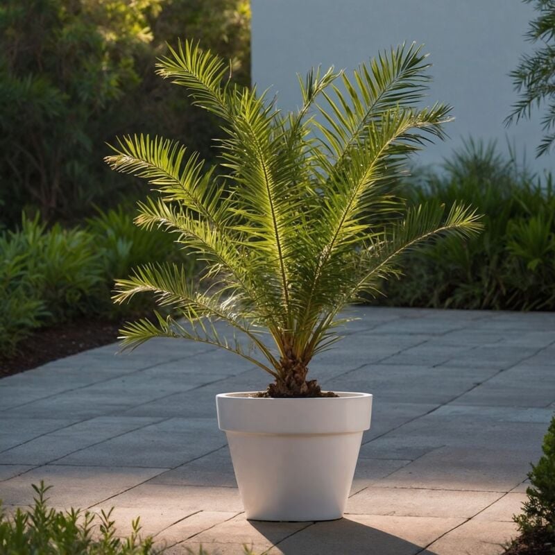 Palmier Dattier des Canaries - Set de 4 - Phoenix canariensis - H50-60cm - ⌀15cm 4