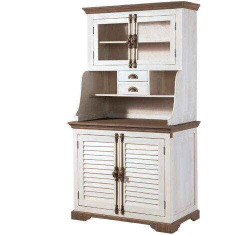 Buffet Manguier 106x60x196 laqué blanc TOULOUSE 104 (1/4)