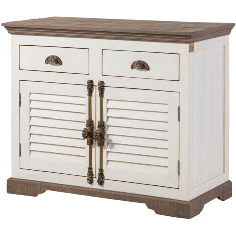 Buffet Manguier 107x45x90 laqué blanc TOULOUSE 107 (1/4)