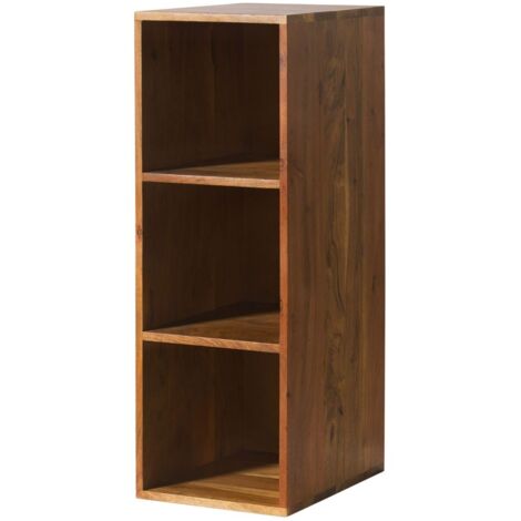 Étagère murale en bois d'Acacia 30x40x86 naturel laqué MONTREAL 135 (1/4)