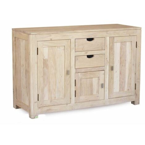 Buffet 130x45 Acacia blanchi Blanc NATURE WHITE 86 (1/4)