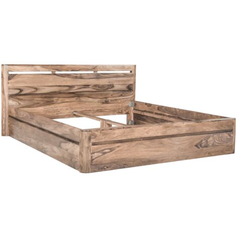 Lit double 160x200 Palissandre teinté Smoked cherry TORONTO 160