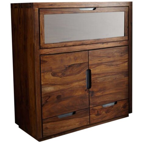 Buffet 120x50 Palissandre laqué Noisette DUKE 118