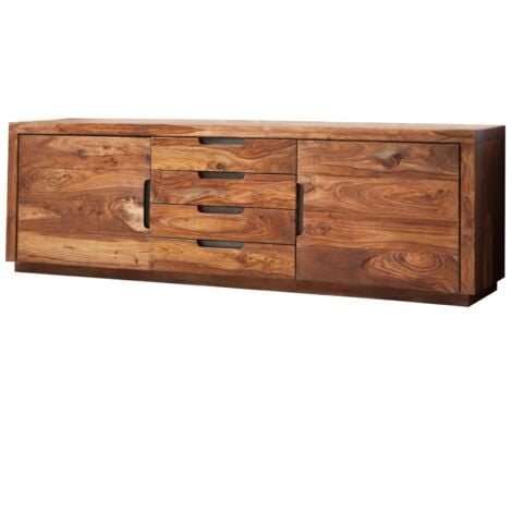 Buffet 200x50 Palissandre laqué Noisette DUKE 116