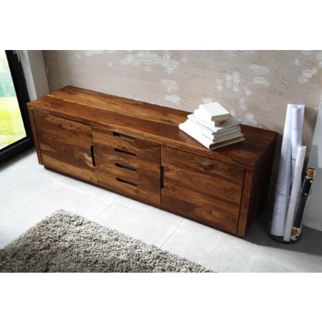 Buffet 200x50 Palissandre laqué Noisette DUKE 116