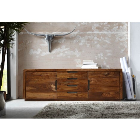 Buffet 200x50 Palissandre laqué Noisette DUKE 116