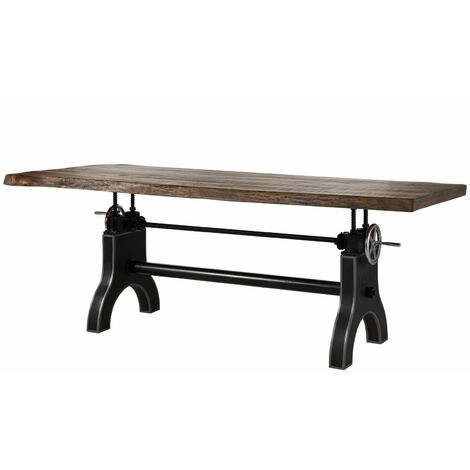 Table à manger 220x100x80-101 Manguier huilé Bois naturel MANCHESTER 103 (1/4)