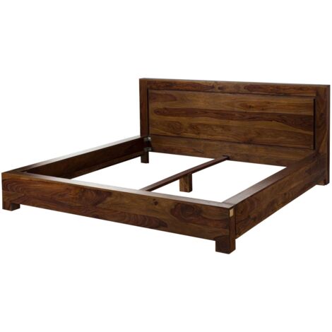 Lit double 160x200 Palissandre laqué Life honey METRO LIFE 136