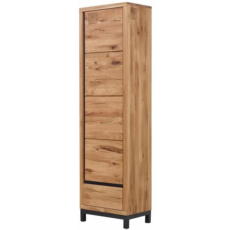 Armoire Penderie 56x40 Chêne sauvage huilé Bois naturel VILLANDERS 131 (1/4)