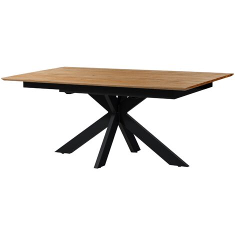 Table de salle à manger extensible chêne sauvage 160-245x90 naturel huilé  KITZBÜHEL 10 (1/4)