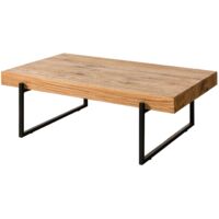 Table basse en bois de Chêne 120x60x35 naturel huilé LOUNGE COLLECTION 02
