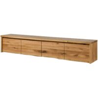 Meuble TV en bois de Chêne sauvage 220x40x40 naturel huilé PURE OAK 120
