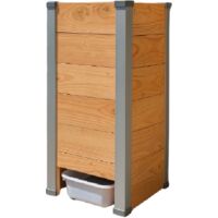 Composteur balcon 80L en bois Douglas – Éco-conçu – Assemblage facile sans clou ni vis – Pour espaces confinés – Mon Petit Potager