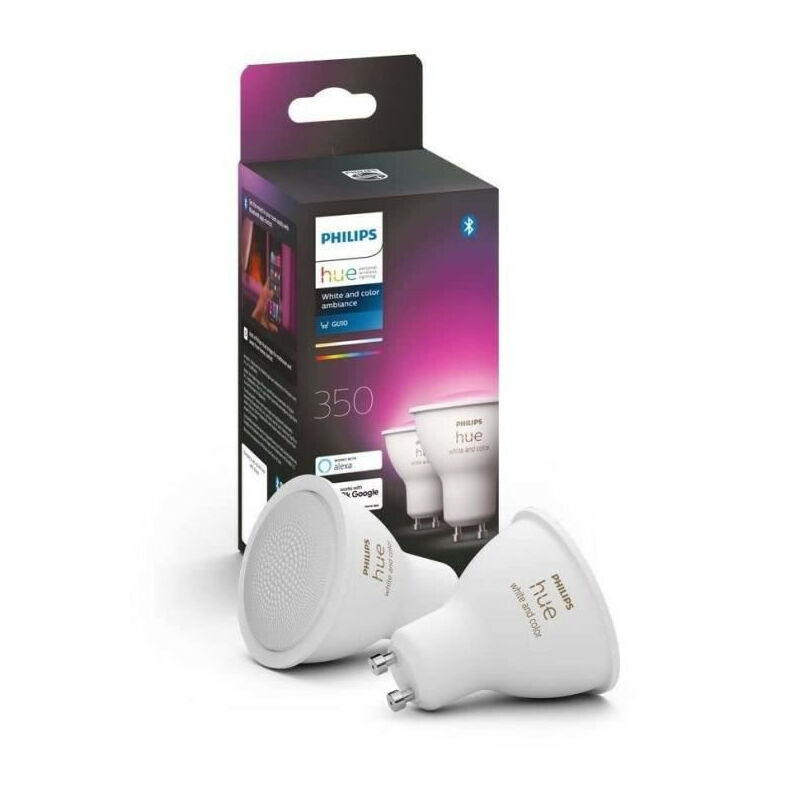 Bande lumineuse LED 75 Blanc et couleur Lightstrip Philips Hue Play  Gradient 1.9 m Noir Boîtier de synchronisation requis - Lampe connectée