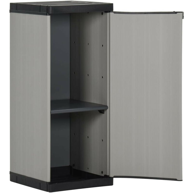 vidaXL Armoire de Rangement de Jardin Meuble de Stockage Armoire de  Stockage Armoire à Outils Extérieur Patio Cour Noir 65x45x88 cm PP Rotin :  : Jardin