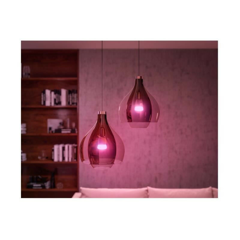 Kit démarrage ampoule LED connectée PHILIPS Hue White - 10,5W - Lot 2 E27 -  Télécommande Hue