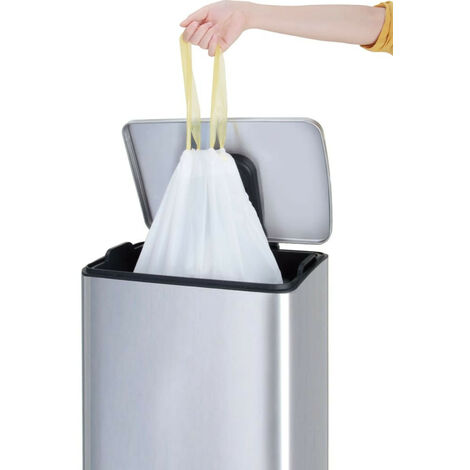 Sacs poubelle 50/60l(p) distributeur de 20 sacs Couleur blanc