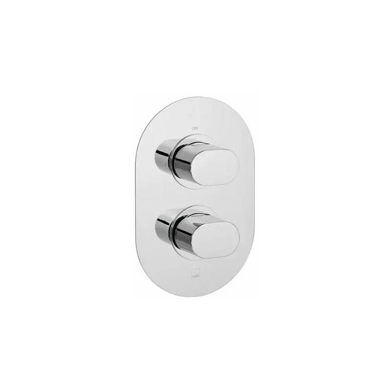 Vado Life 1 Outlet 2 Handle Vertical Thermostatic Shower Valve- Chrome ...